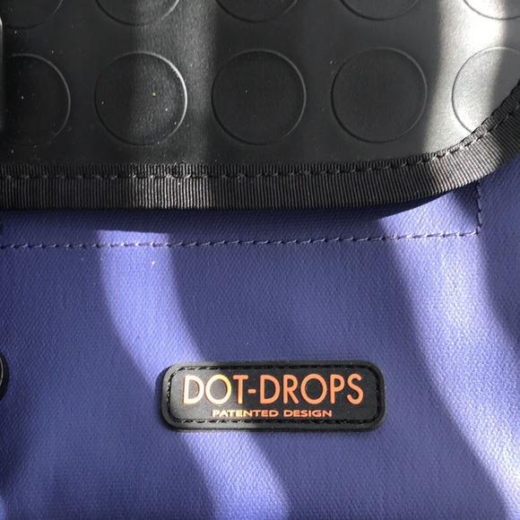 RARE | DOT-DROPS Laptop Bag Blue Black - Picture 6 of 17